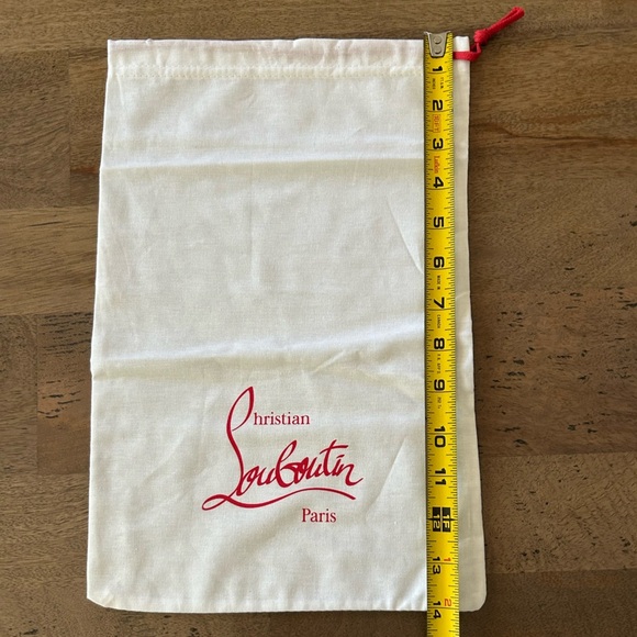 Christian Louboutin White Dust Bags with Red Logo - Picture 2 of 4